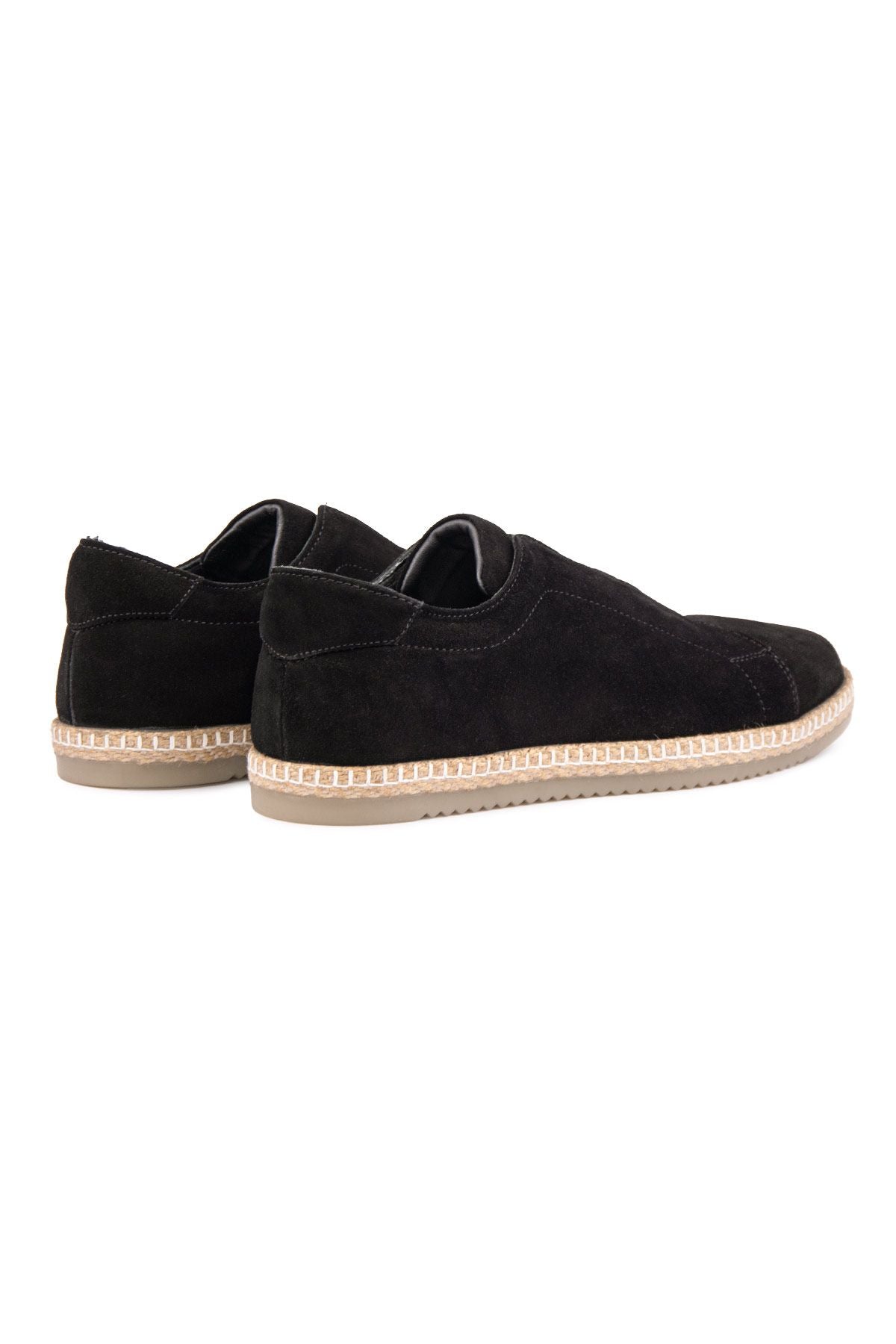 Hakiki Süet Erkek Espadril DG5031 Siyah