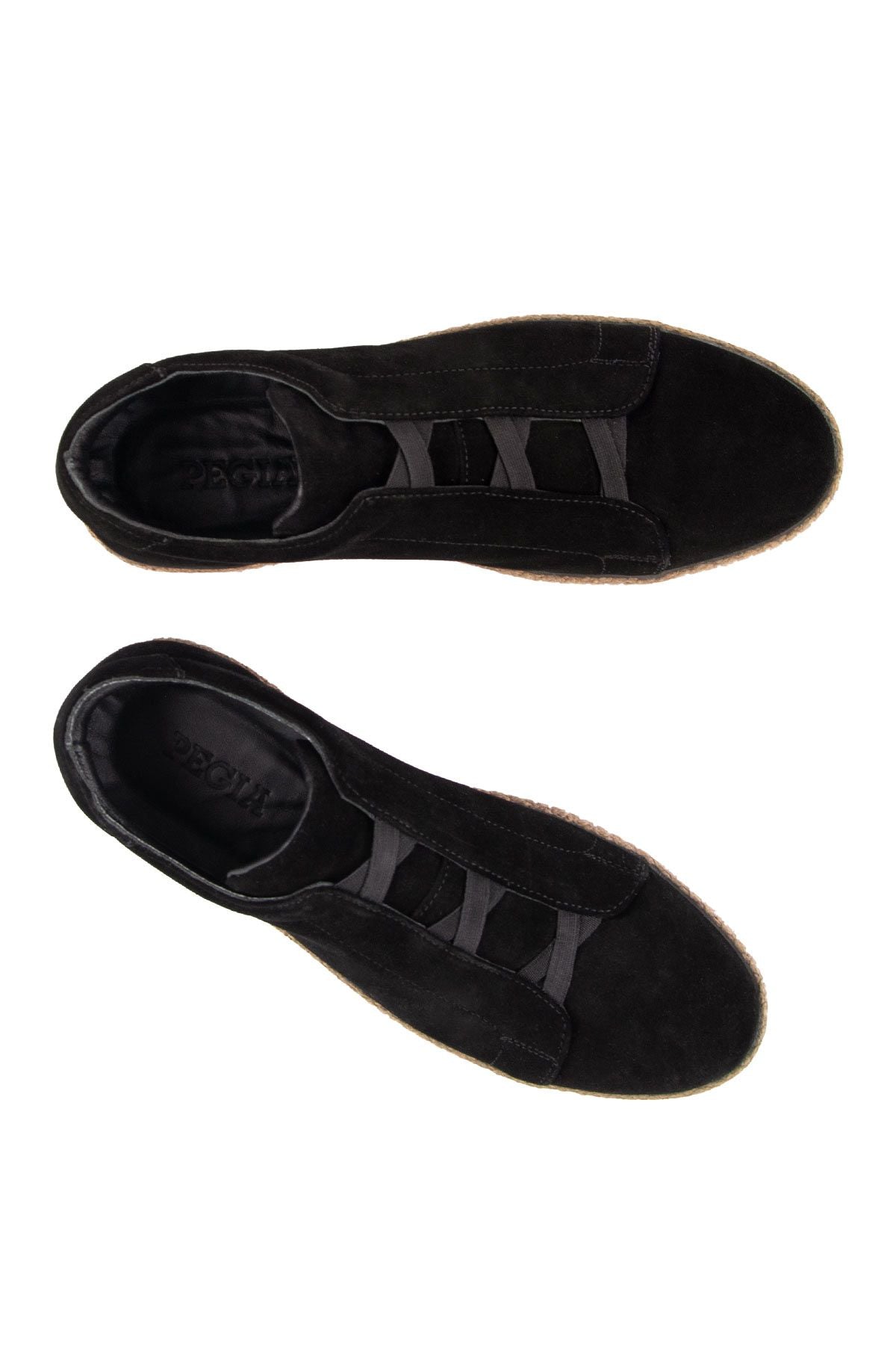 Hakiki Süet Erkek Espadril DG5031 Siyah