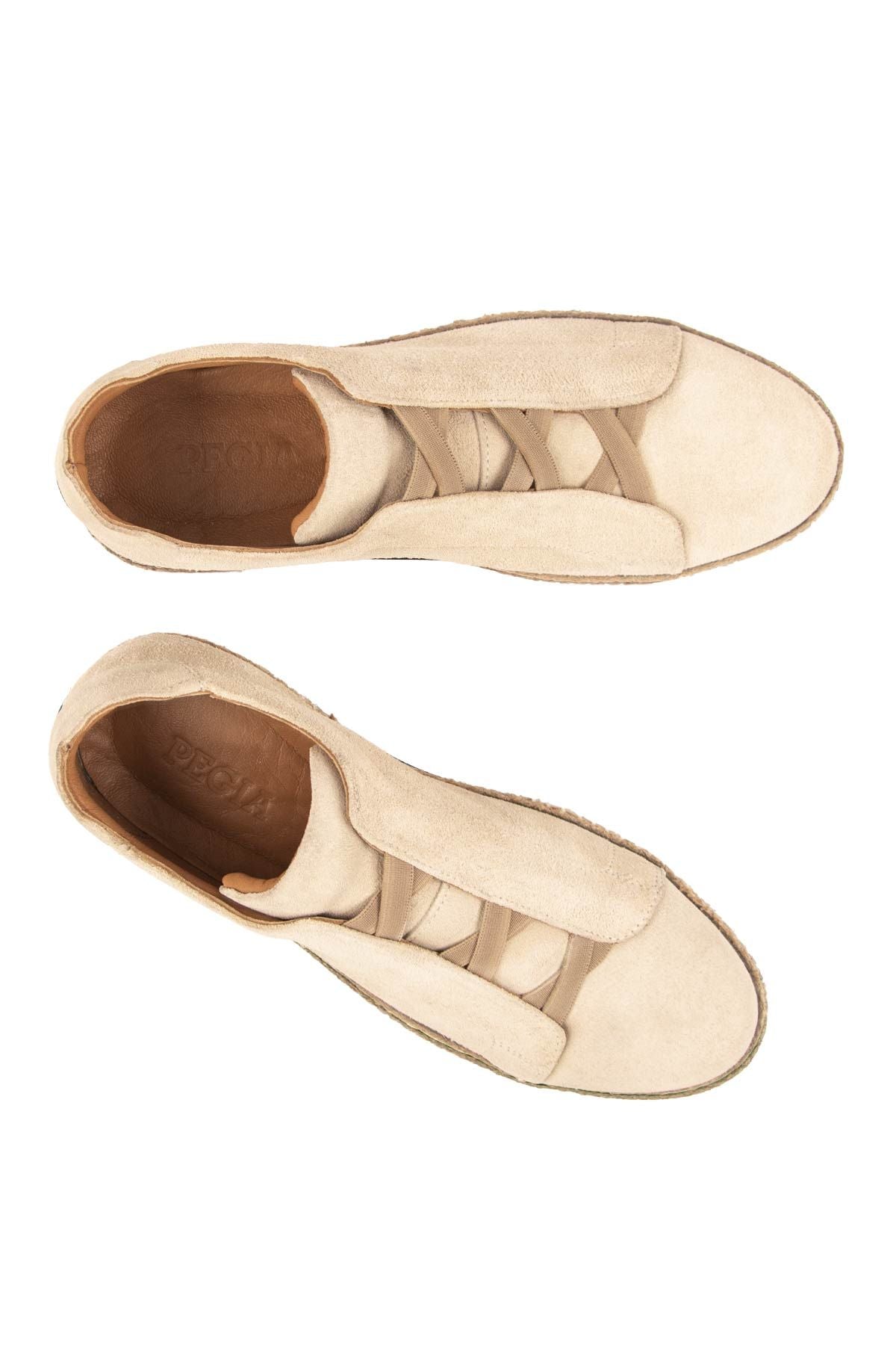 Hakiki Süet Erkek Espadril DG5031 Bej