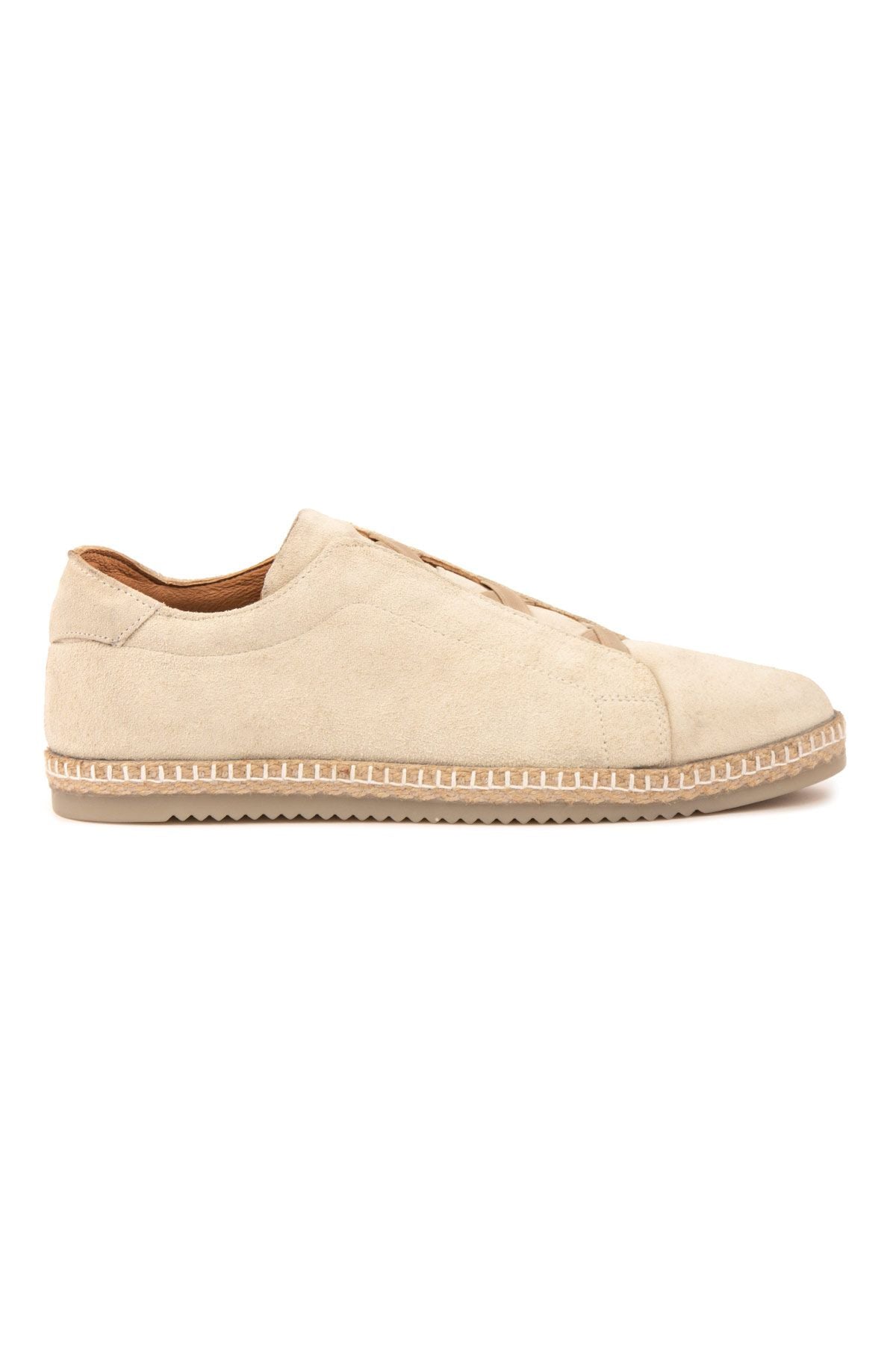 Hakiki Süet Erkek Espadril DG5031 Bej