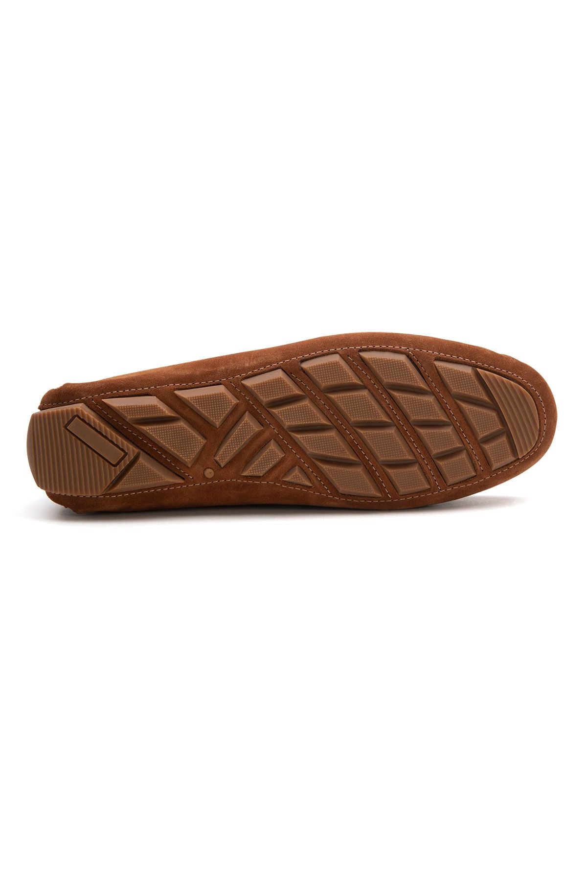 Hakiki Süet Erkek Loafer Ayakkabı 500901 Taba