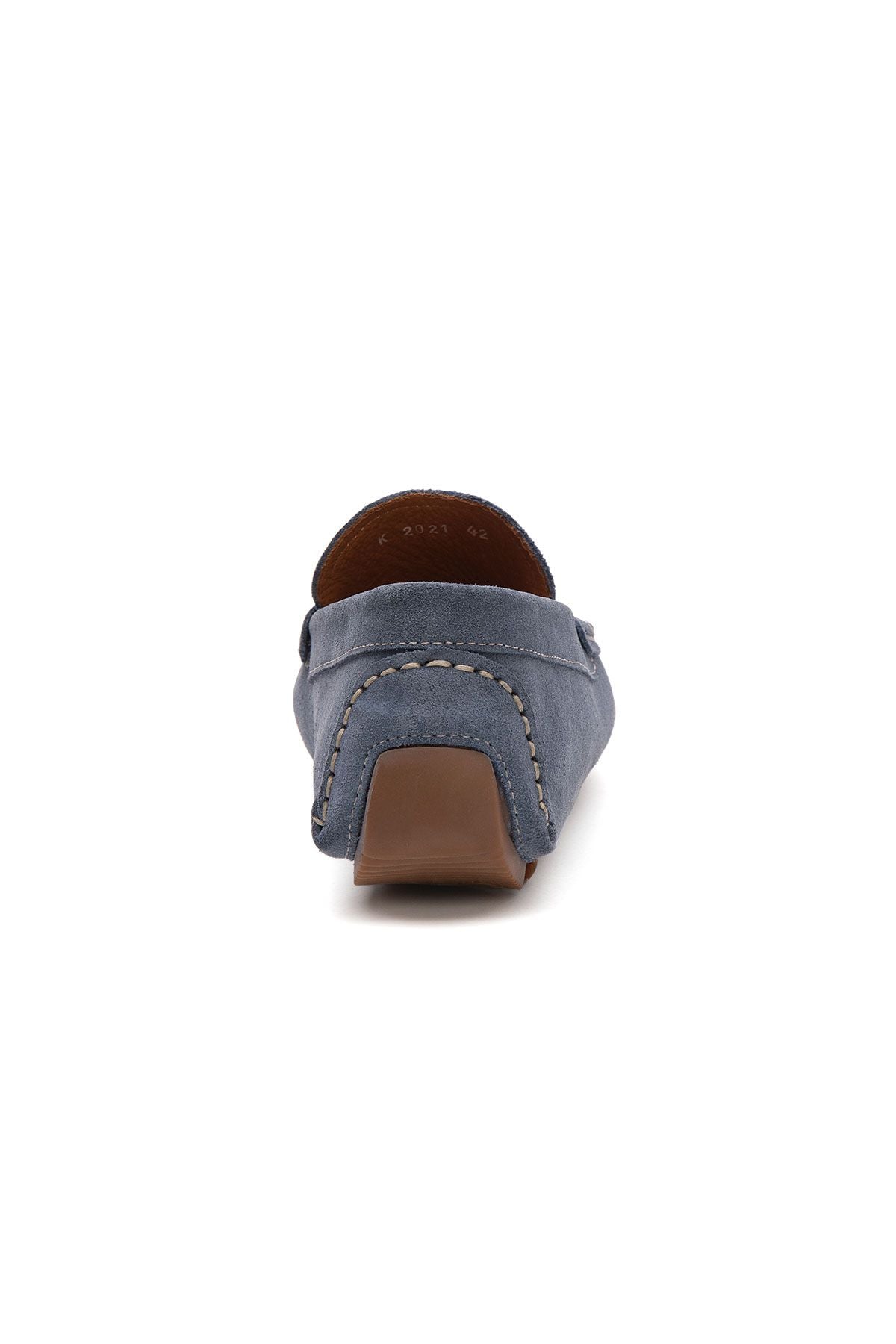 Hakiki Süet Erkek Loafer Ayakkabı 500901 Mavi
