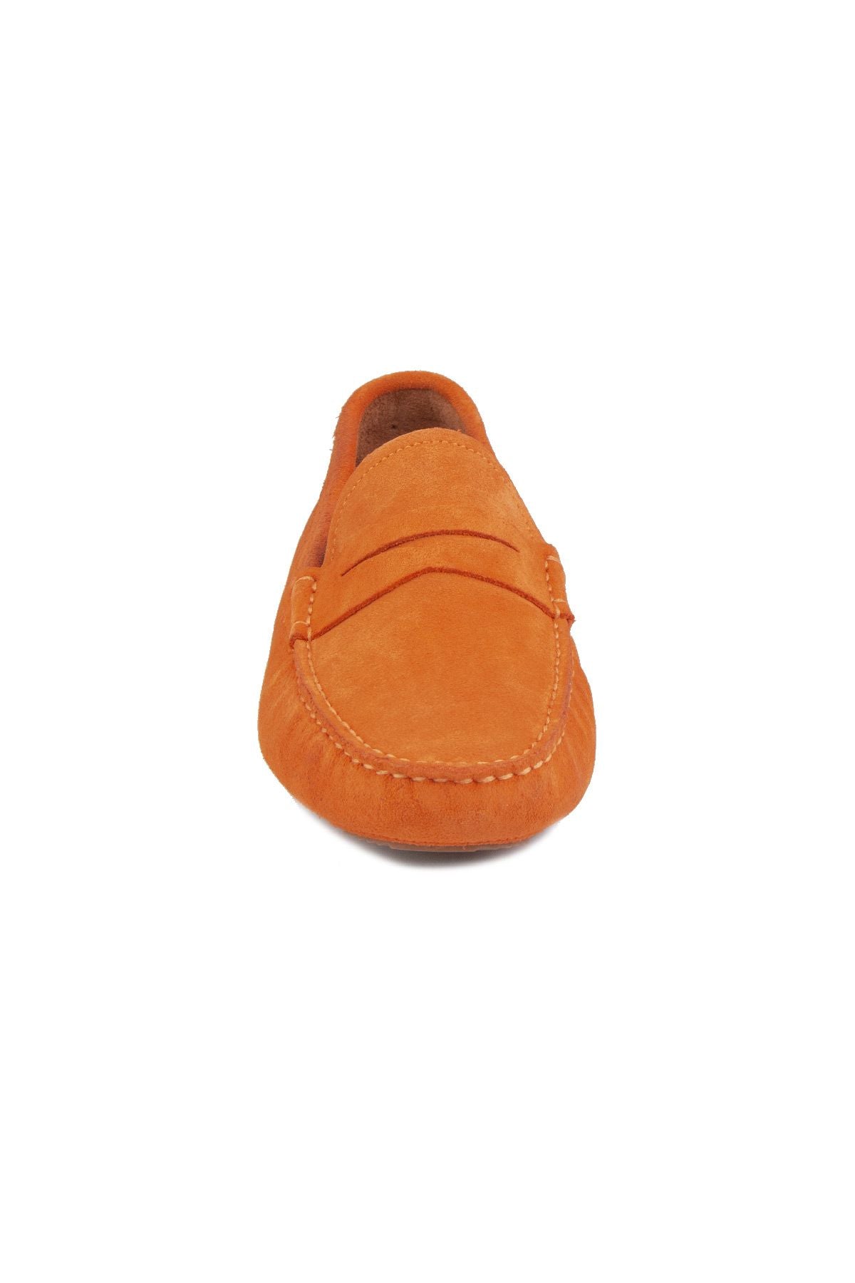 Hakiki Süet Erkek Loafer Ayakkabı 500901 Turuncu