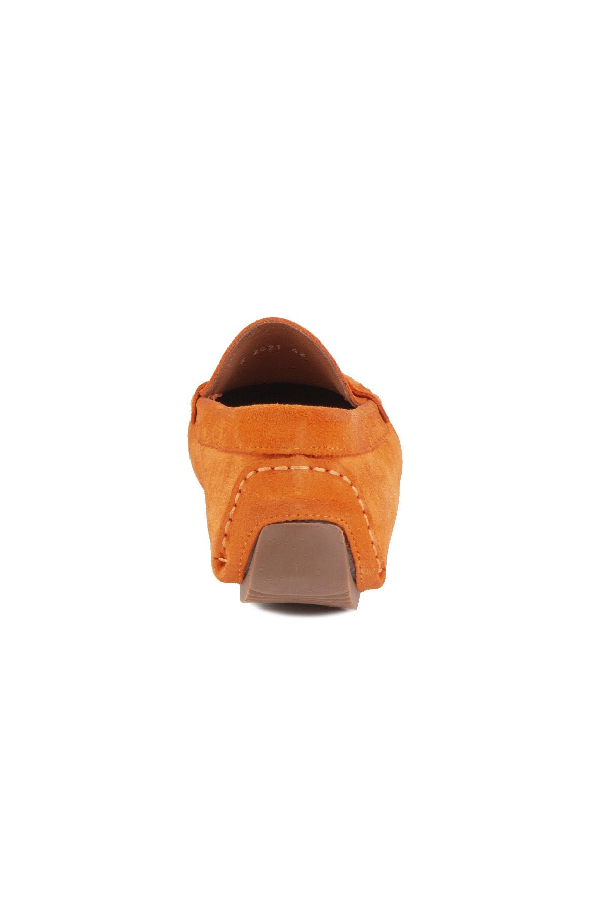 Hakiki Süet Erkek Loafer Ayakkabı 500901 Turuncu