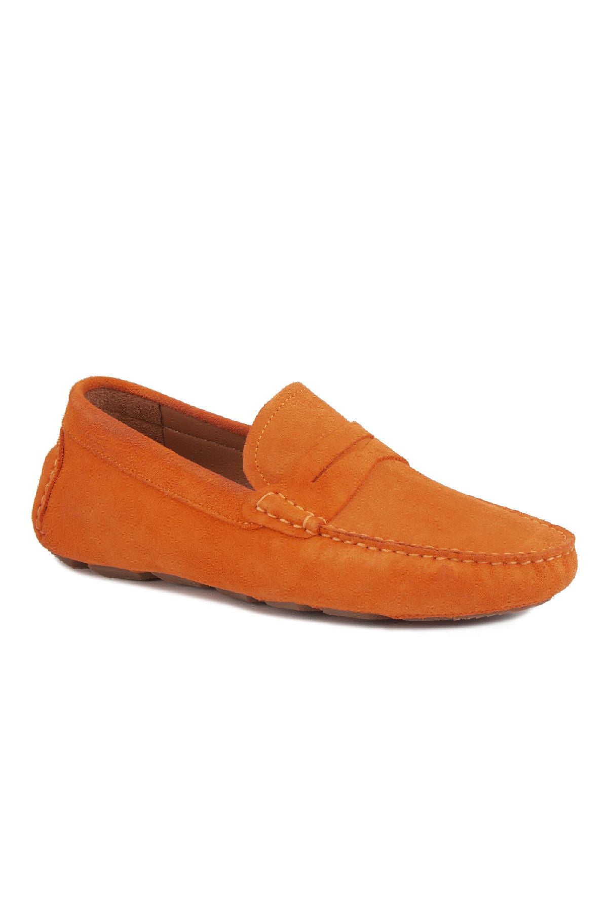 Hakiki Süet Erkek Loafer Ayakkabı 500901 Turuncu