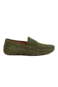 Genuine Suede Men's Loafer Shoes 500901 Khaki