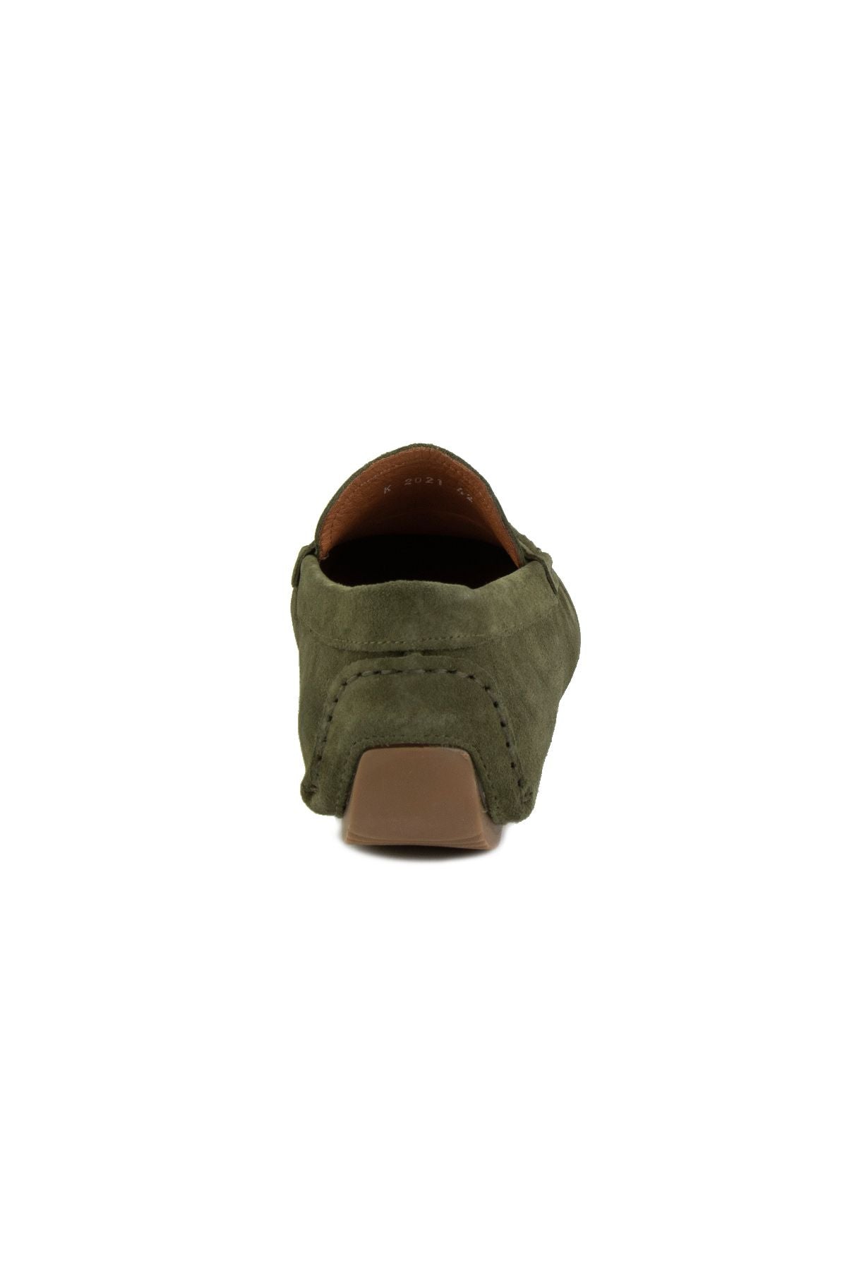 Hakiki Süet Erkek Loafer Ayakkabı 500901 Haki
