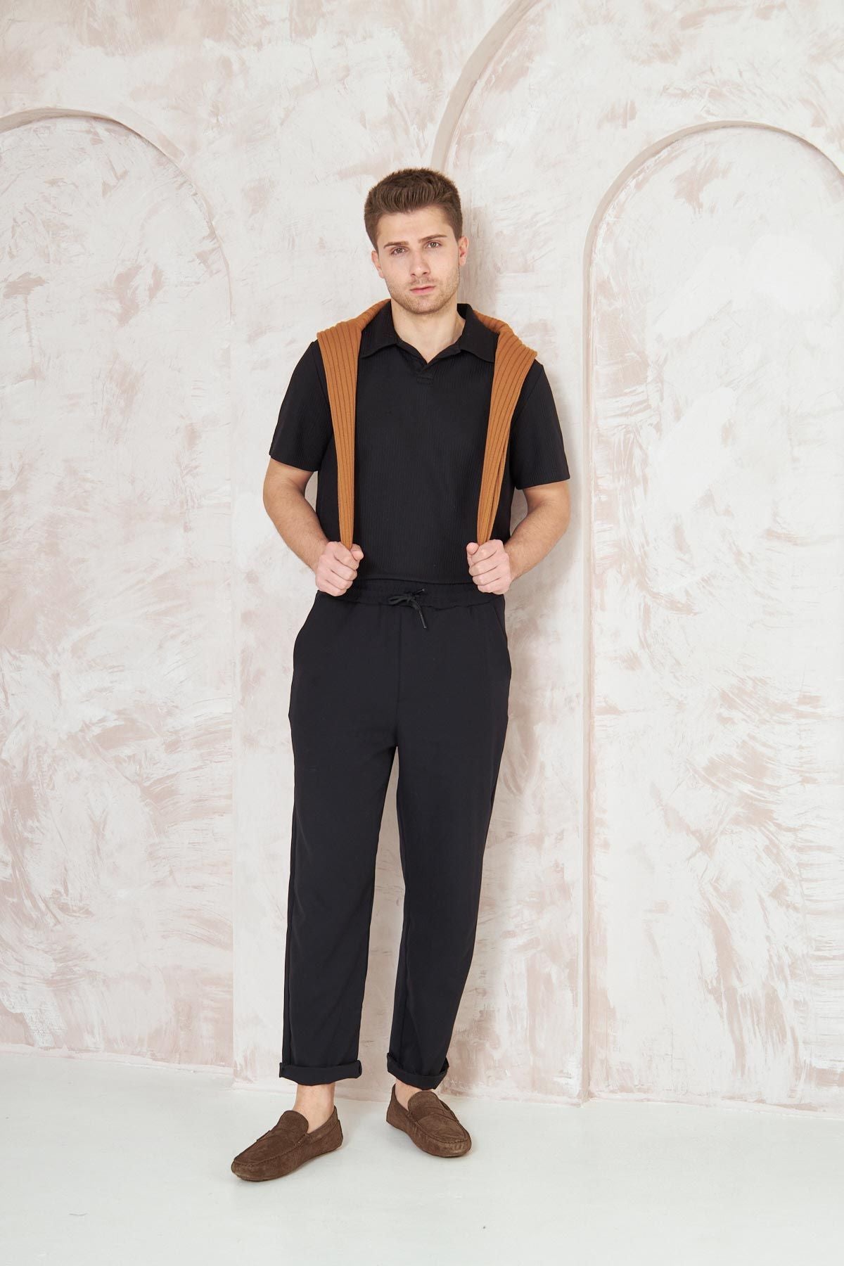 Hakiki Süet Erkek Loafer Ayakkabı 500901 Kahve