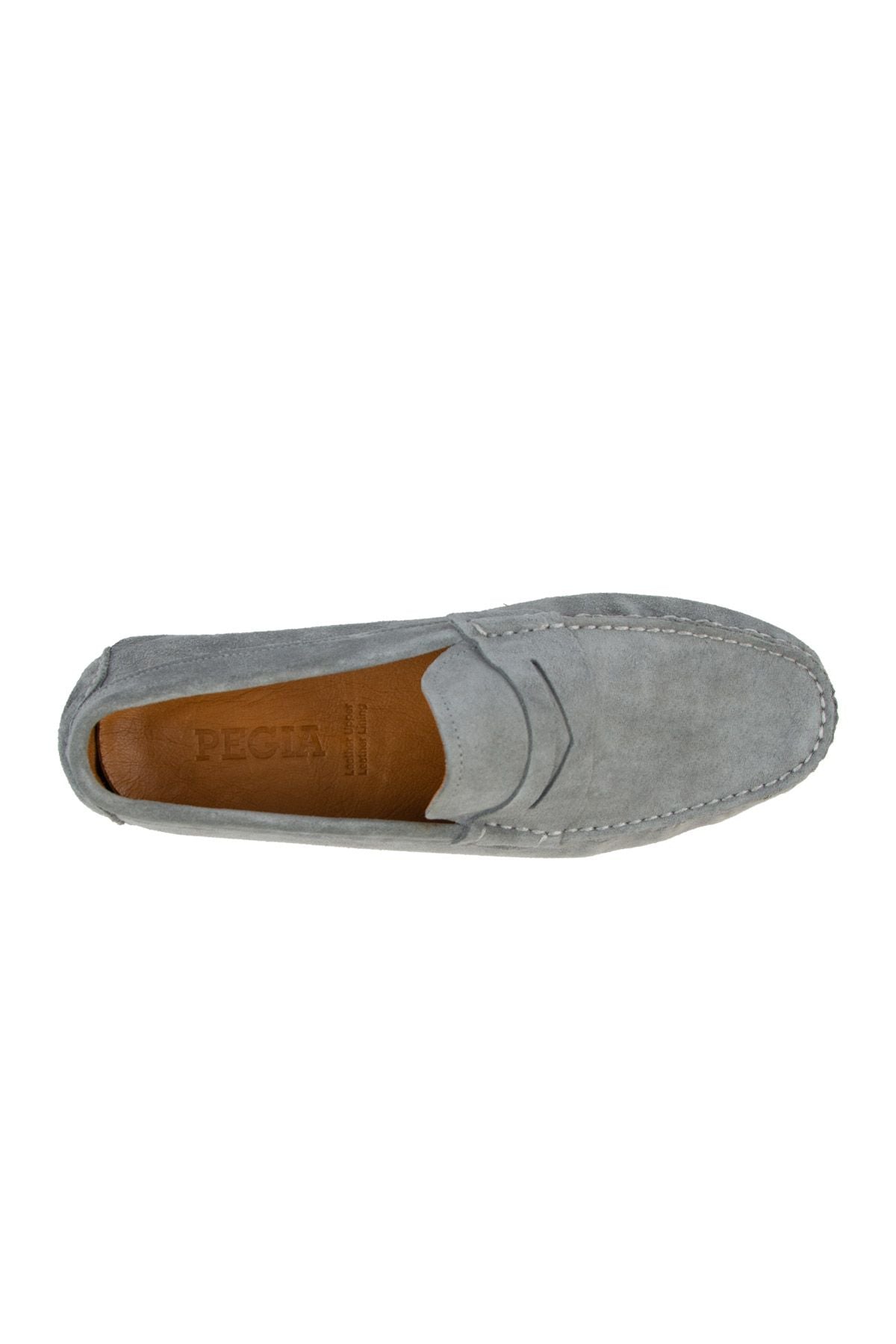 Hakiki Süet Erkek Loafer Ayakkabı 500901 Gri