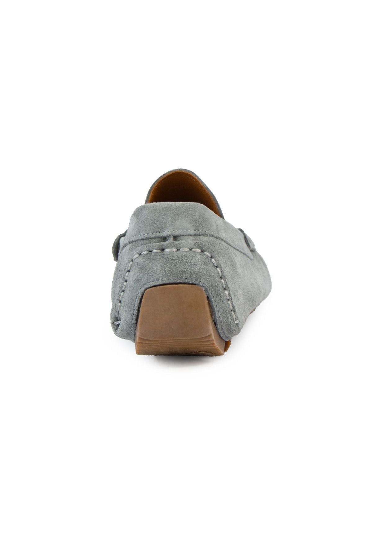 Hakiki Süet Erkek Loafer Ayakkabı 500901 Gri
