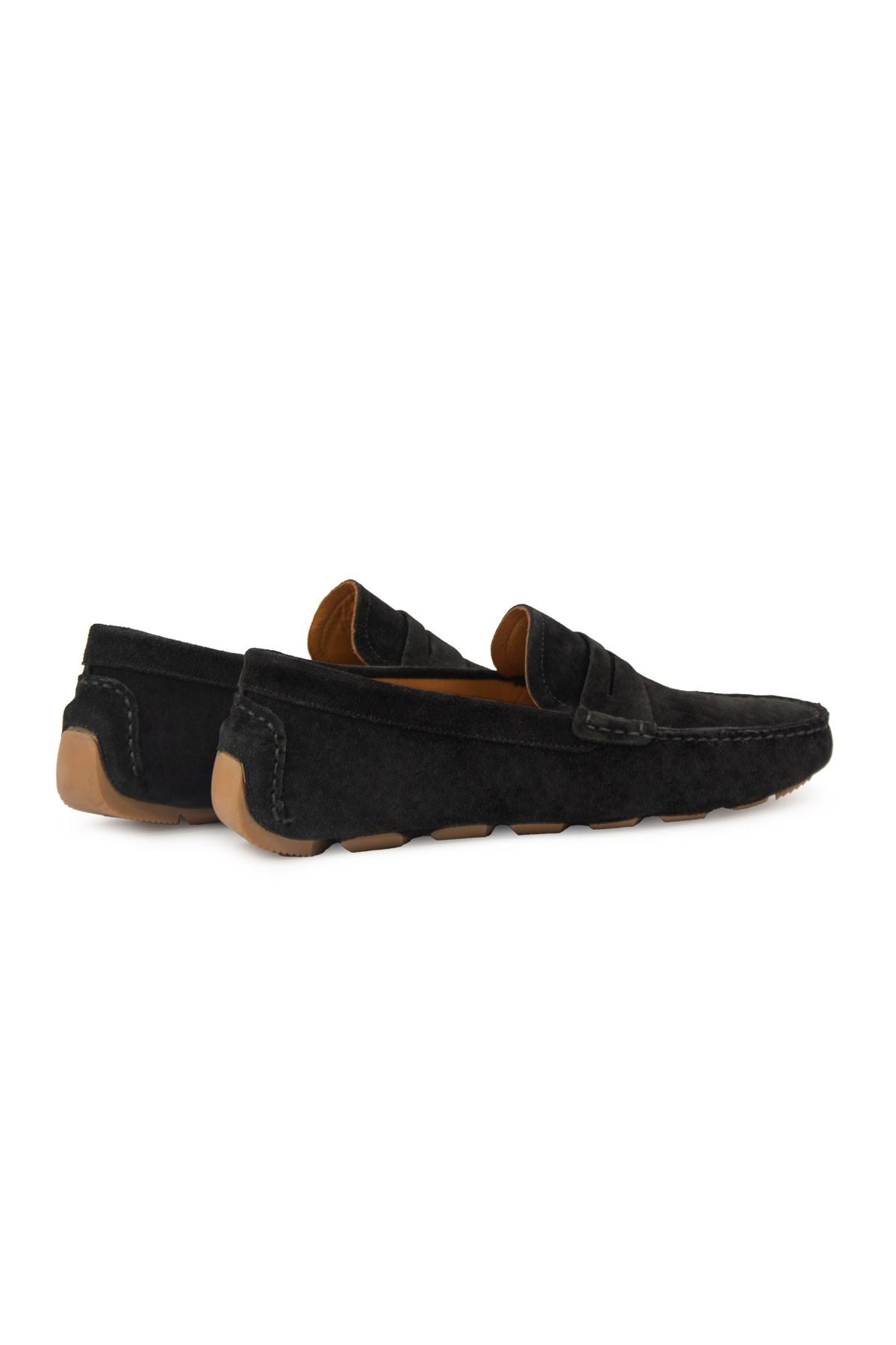 Hakiki Süet Erkek Loafer Ayakkabı 500901 Siyah