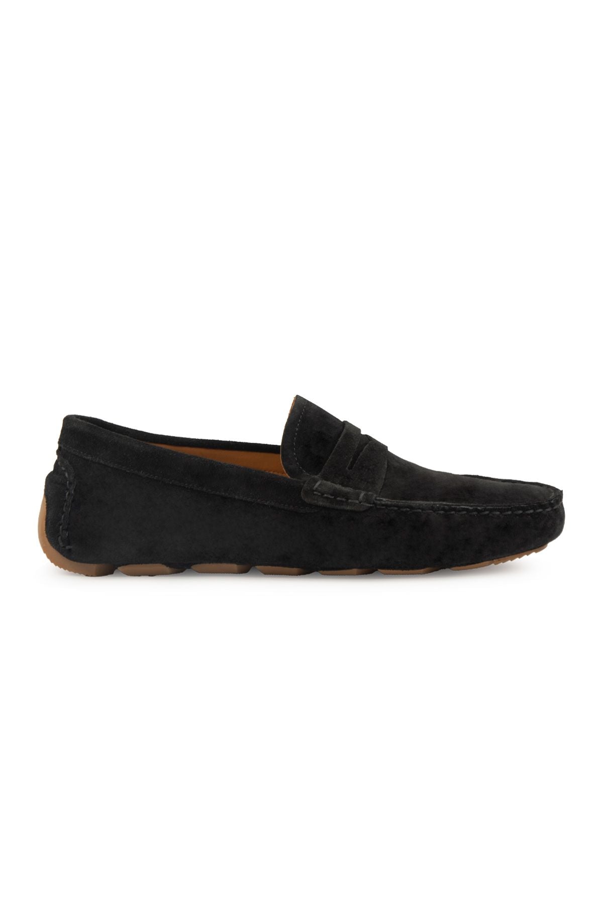 Hakiki Süet Erkek Loafer Ayakkabı 500901 Siyah