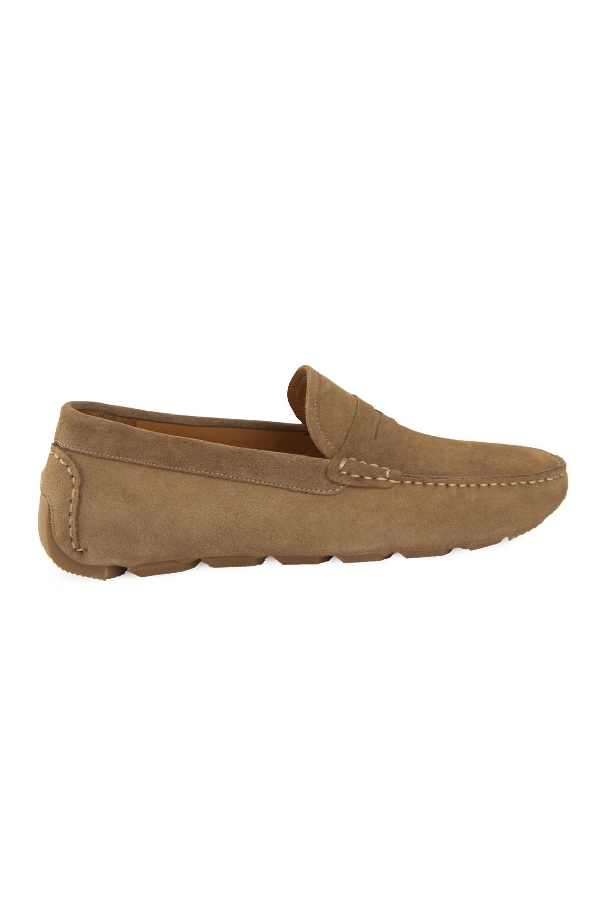 Hakiki Süet Erkek Loafer Ayakkabı 500901 Sahra
