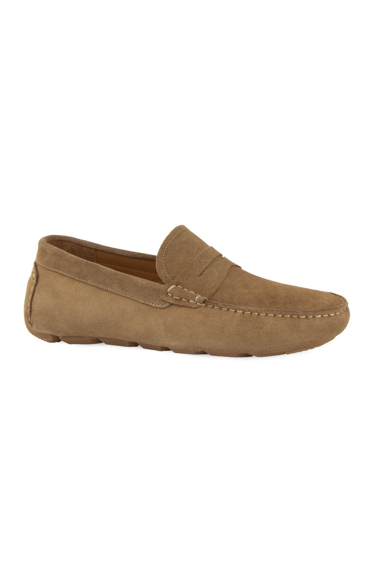 Hakiki Süet Erkek Loafer Ayakkabı 500901 Sahra