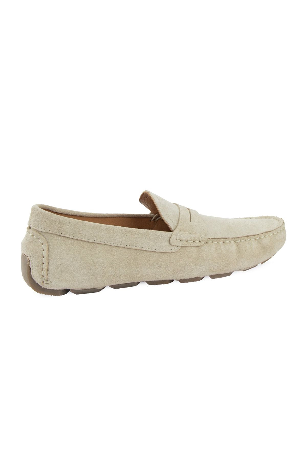 Hakiki Süet Erkek Loafer Ayakkabı 500901 Bej