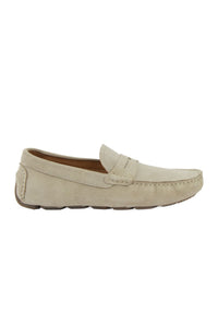 Genuine Suede Men's Loafer Shoes 500901 Beige