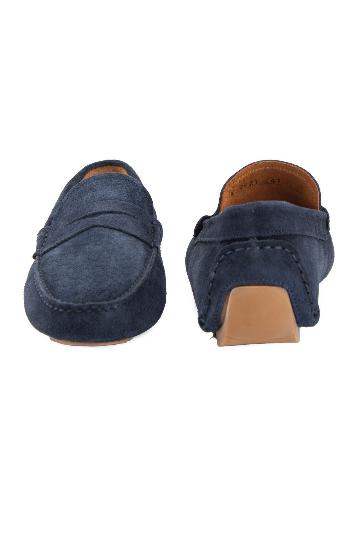 Hakiki Süet Erkek Loafer Ayakkabı 500901 Lacivert