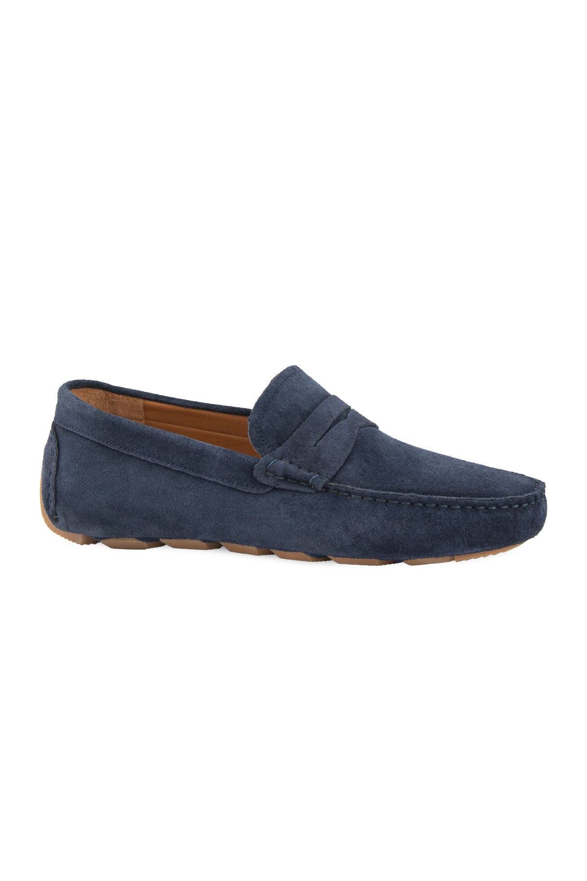 Hakiki Süet Erkek Loafer Ayakkabı 500901 Lacivert
