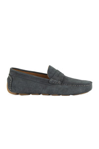 Genuine Suede Men's Loafer Shoes 500901 Smoke Grey