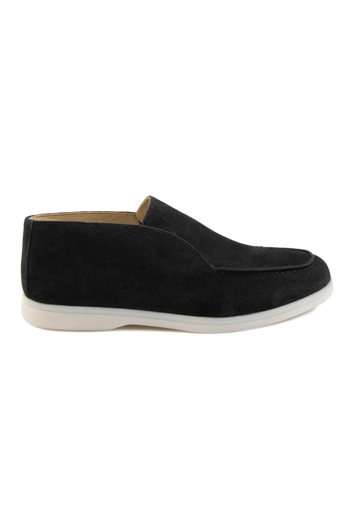 Hakiki Süet Erkek Loafer Bot 500912 Siyah