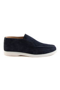 Genuine Suede Men's Loafer Boot 500912 Navy
