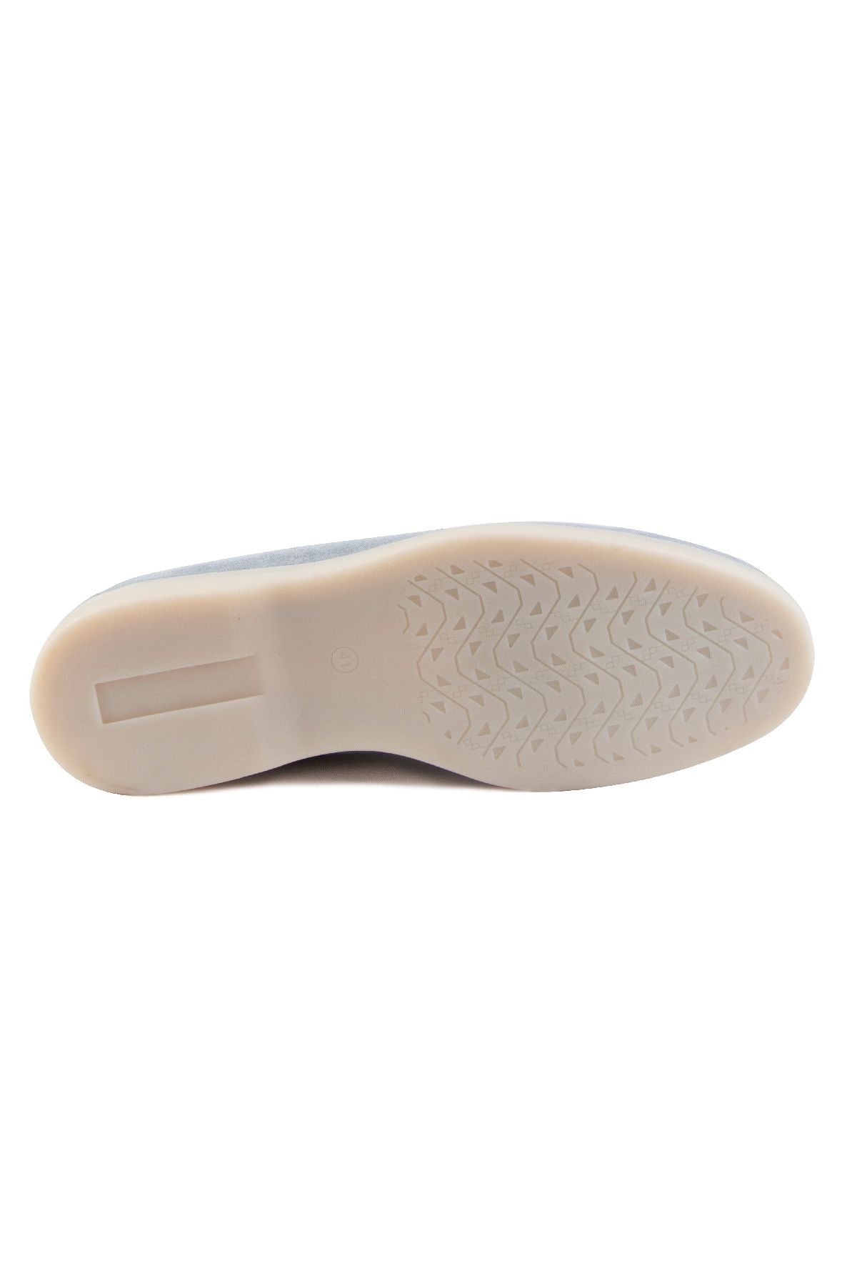 Hakiki Süet Erkek Loafer Bot 500912 Açık Mavi