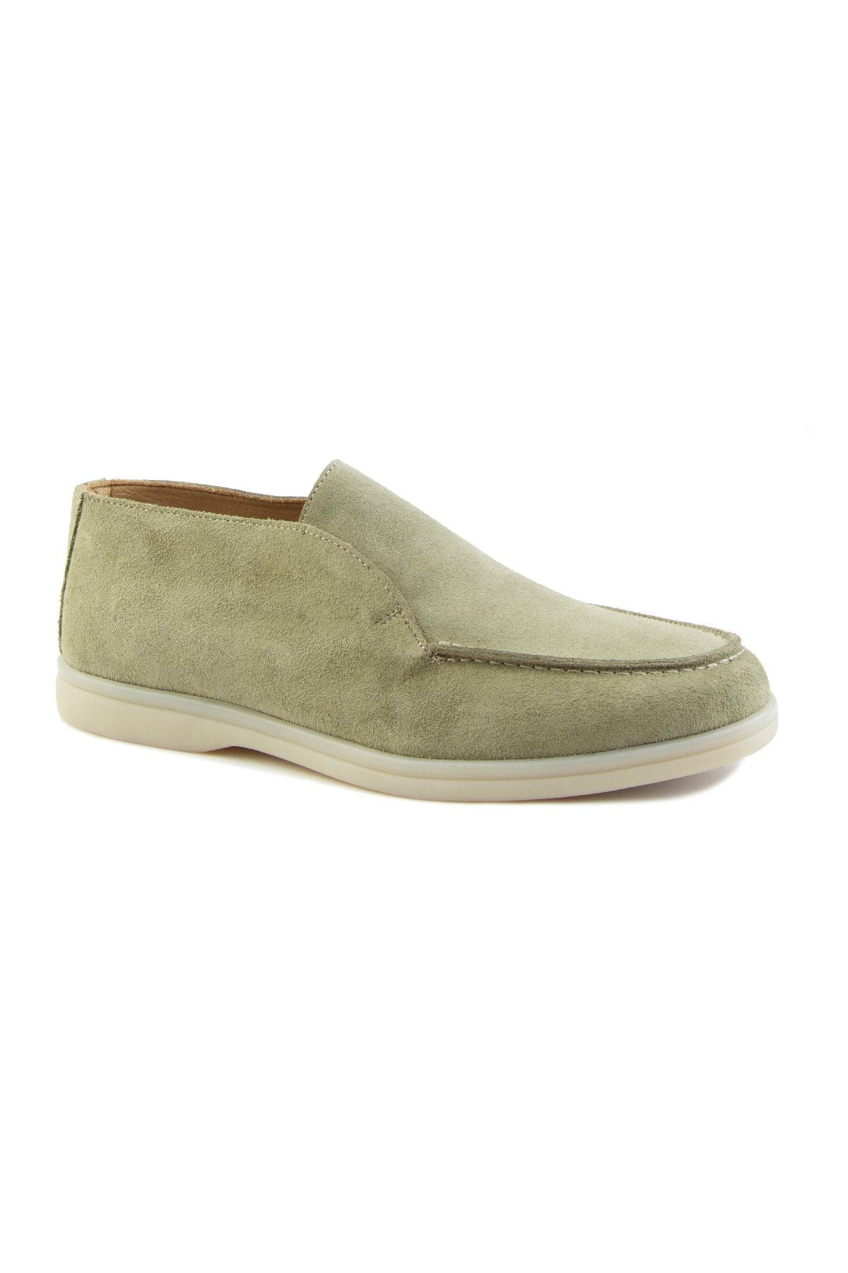 Hakiki Süet Erkek Loafer Bot 500912 Mint