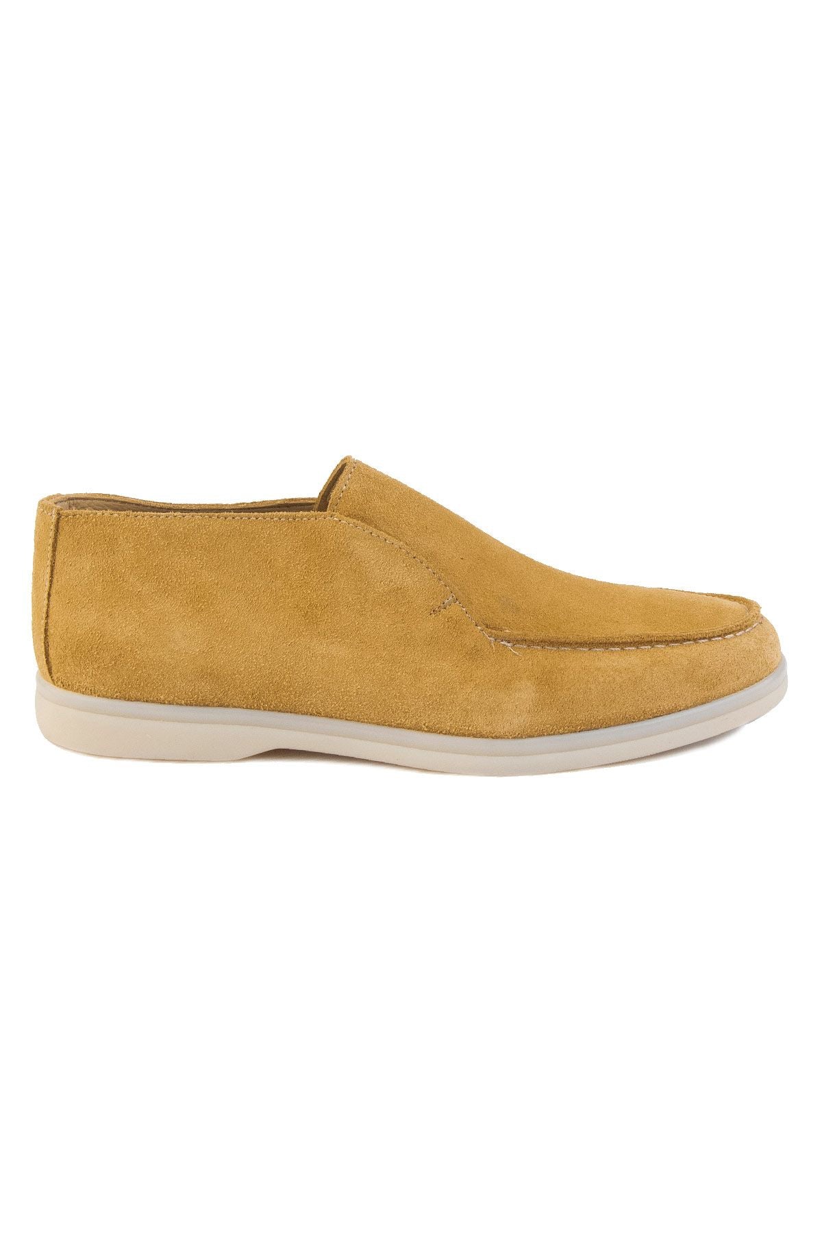 Hakiki Süet Erkek Loafer Bot 500912 Camel