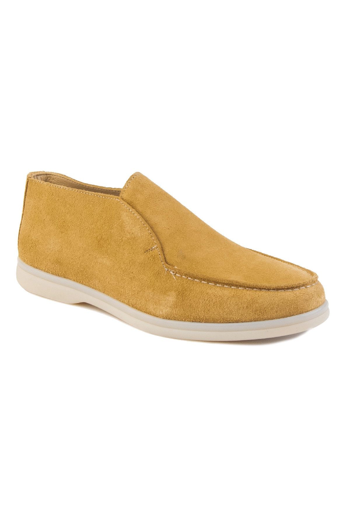 Hakiki Süet Erkek Loafer Bot 500912 Camel