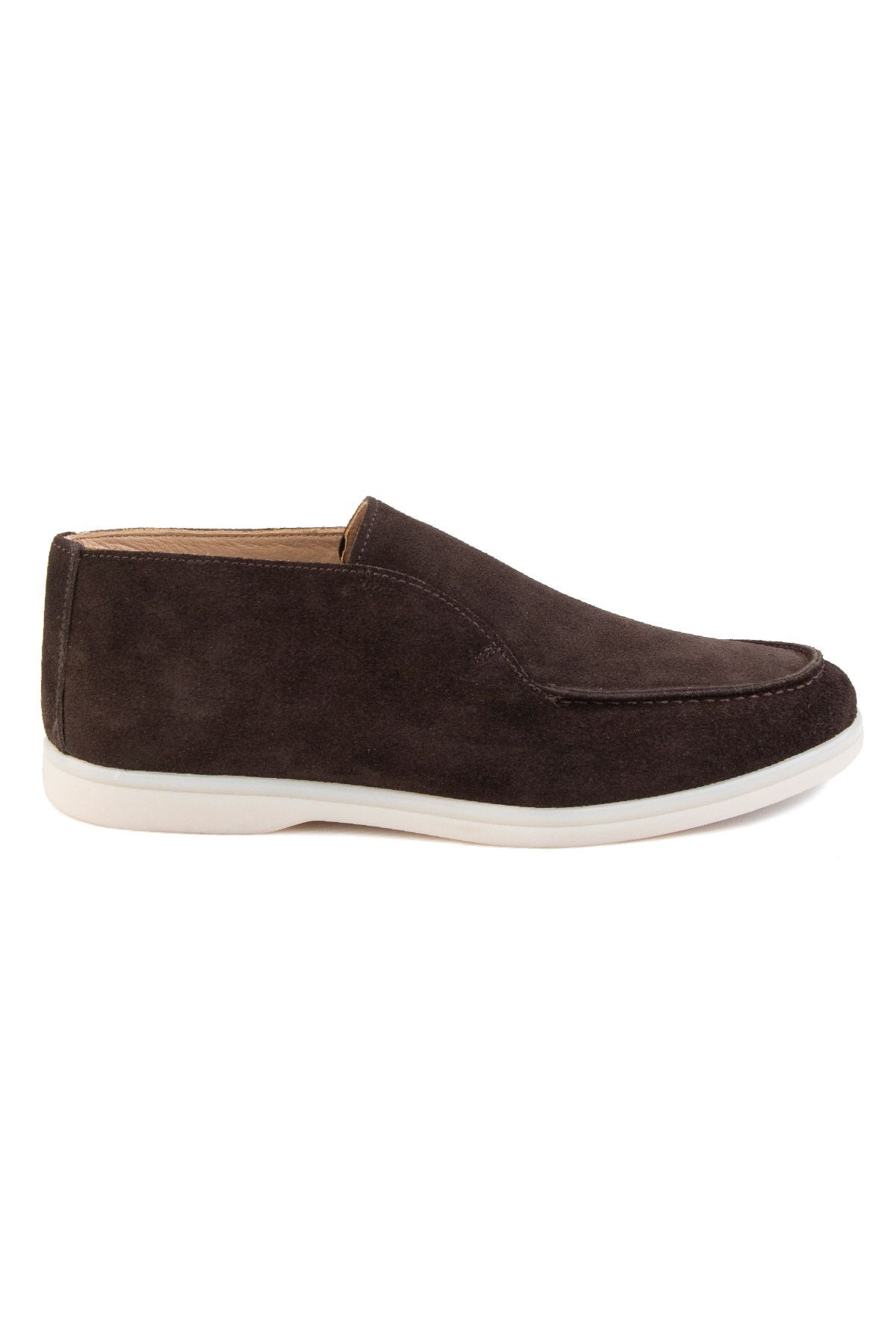 Hakiki Süet Erkek Loafer Bot 500912 Kahve