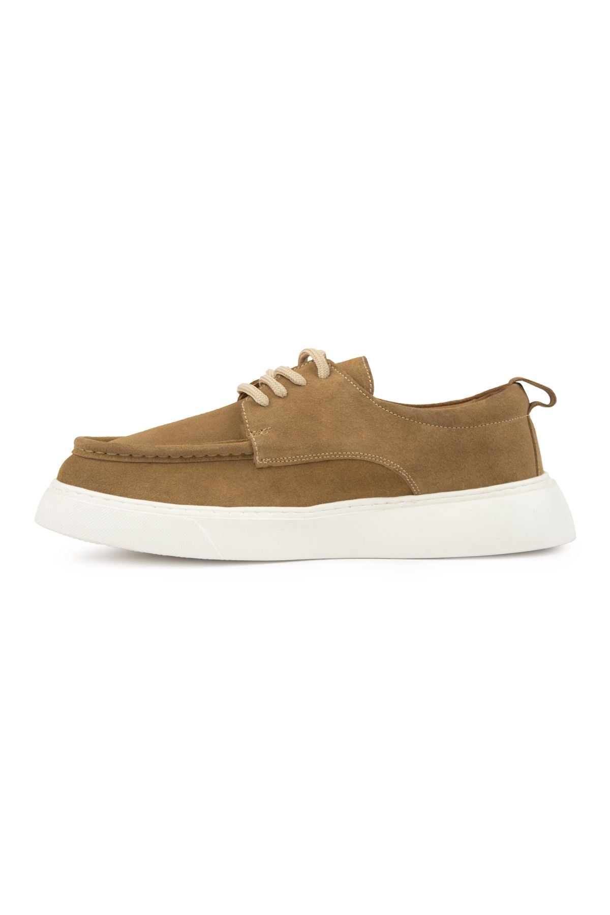 Hakiki Süet Erkek Loafer DG5029 Taba