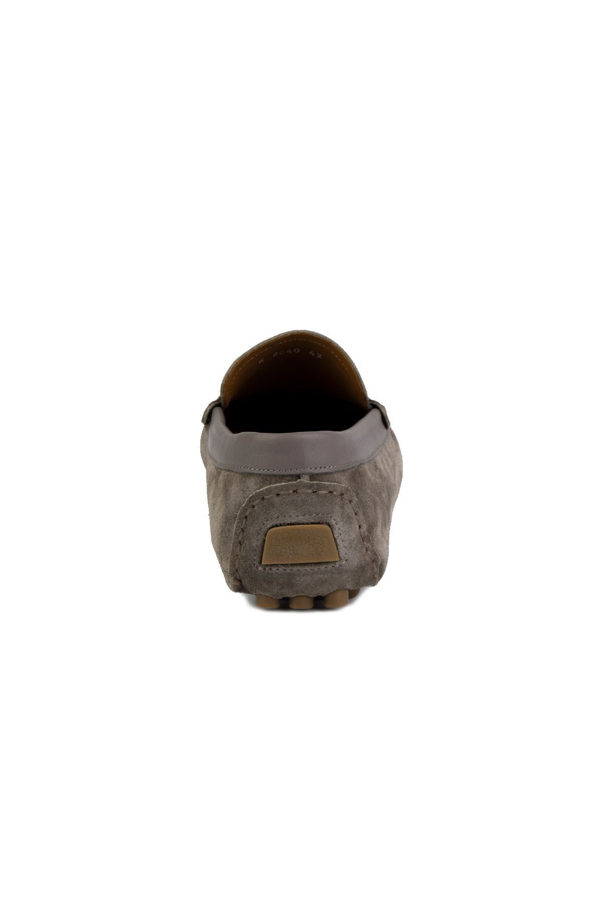 Hakiki Süet Erkek Tokalı Loafer 500909 Gri