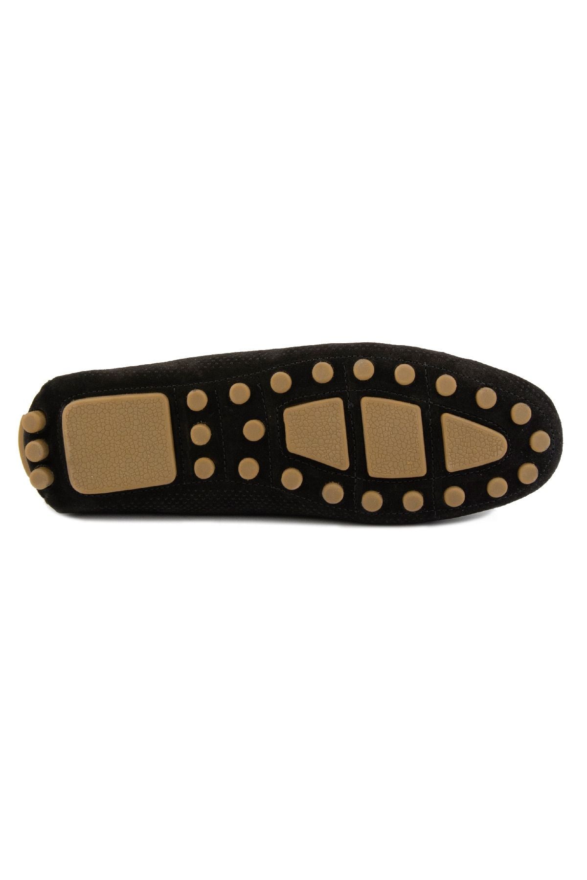 Hakiki Süet Erkek Tokalı Loafer 500909 Siyah