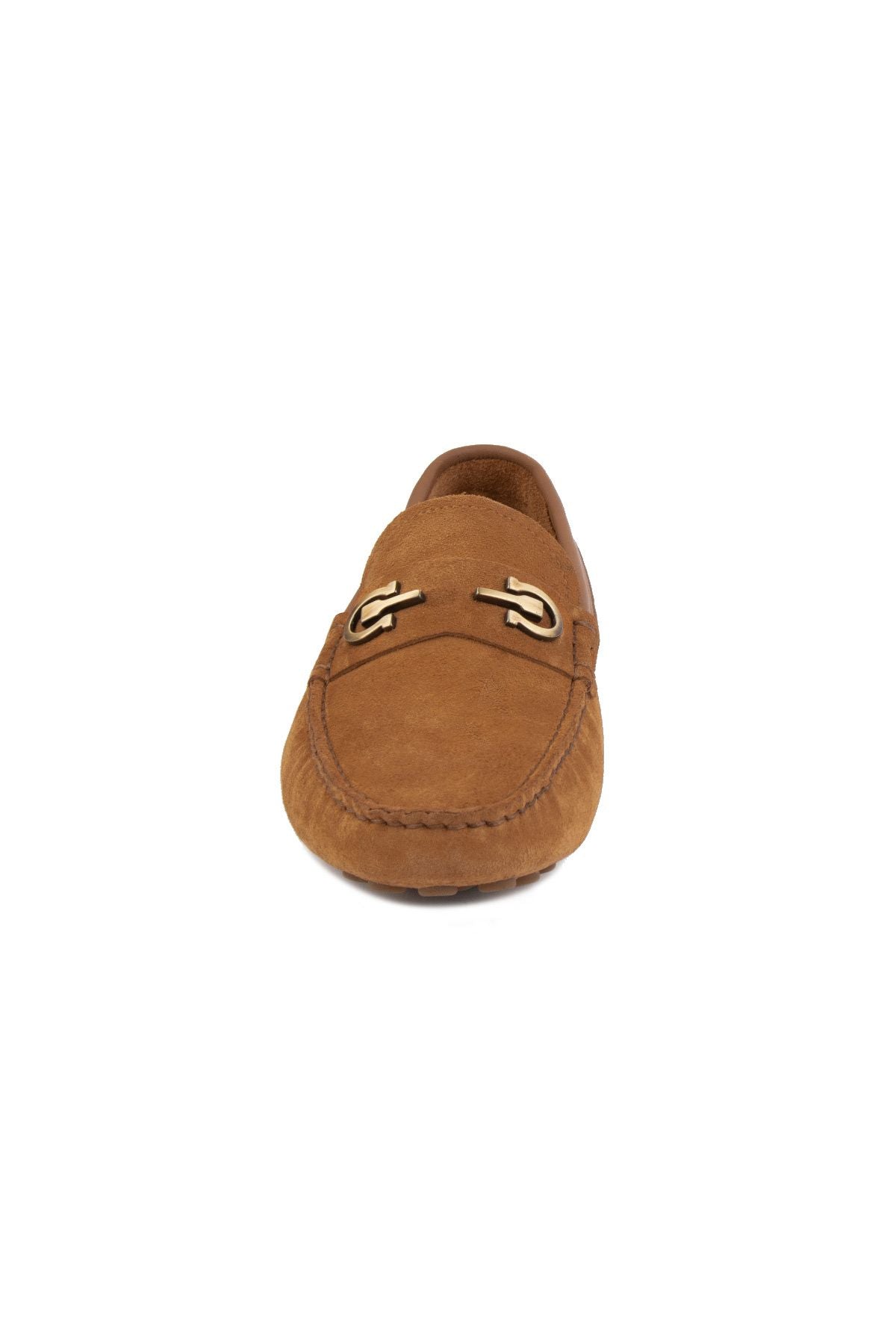 Hakiki Süet Erkek Tokalı Loafer 500909 Taba
