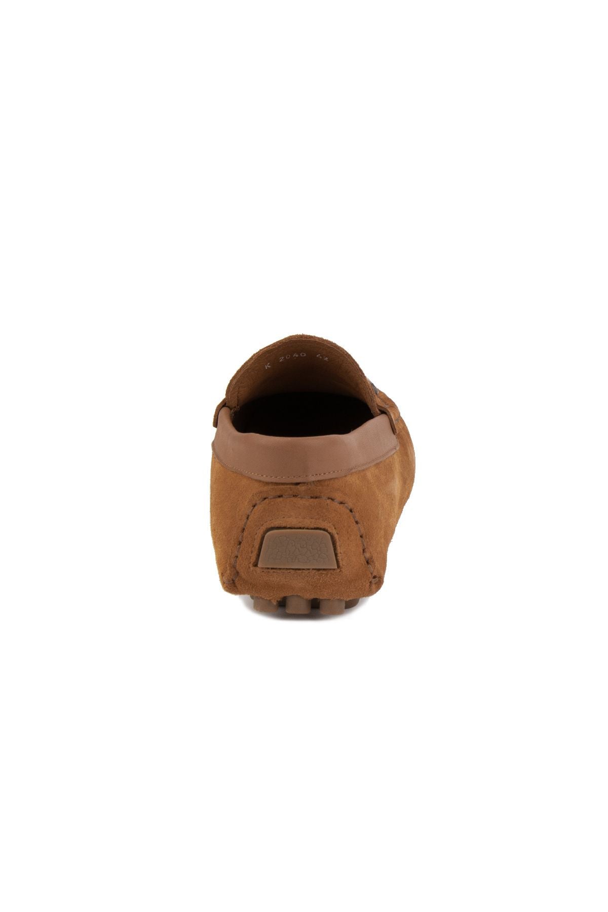 Hakiki Süet Erkek Tokalı Loafer 500909 Taba