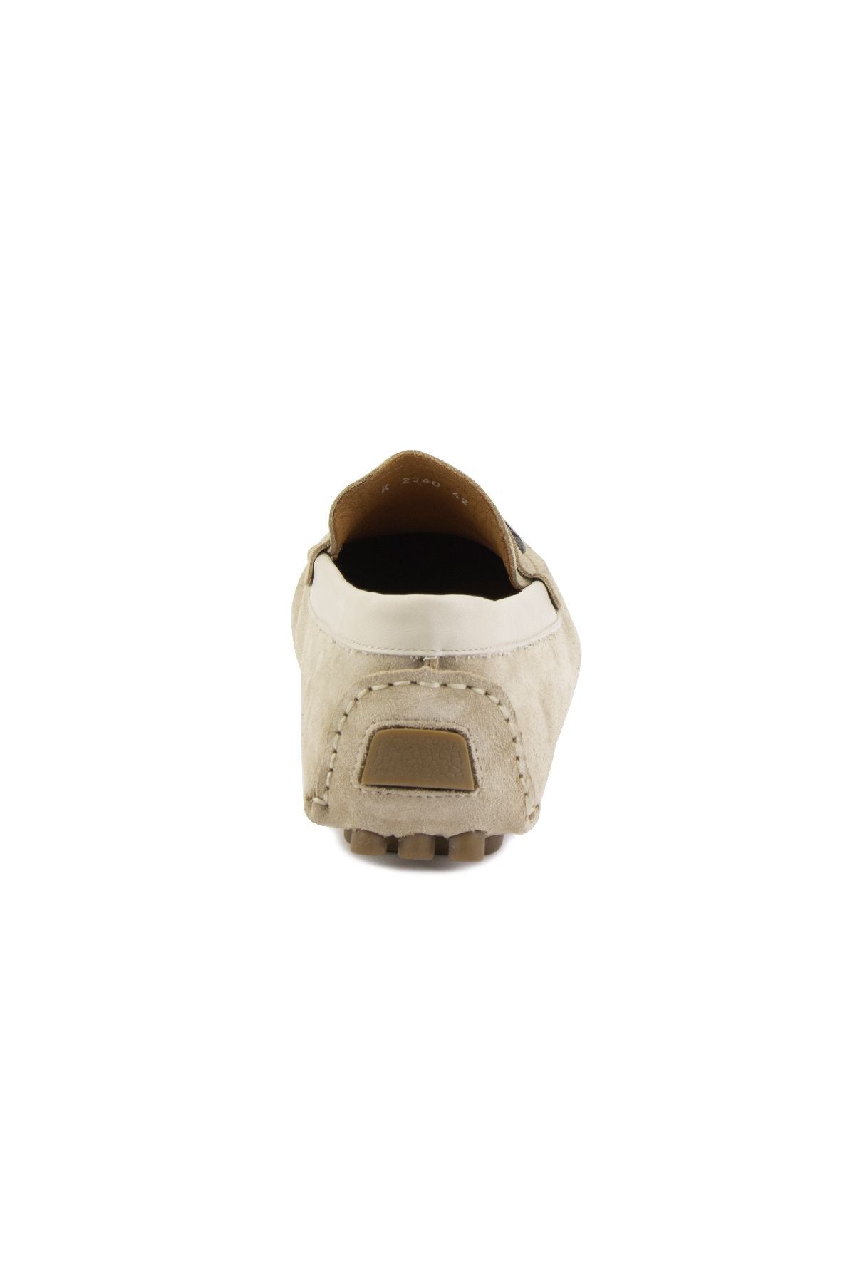 Hakiki Süet Erkek Tokalı Loafer 500909 Bej