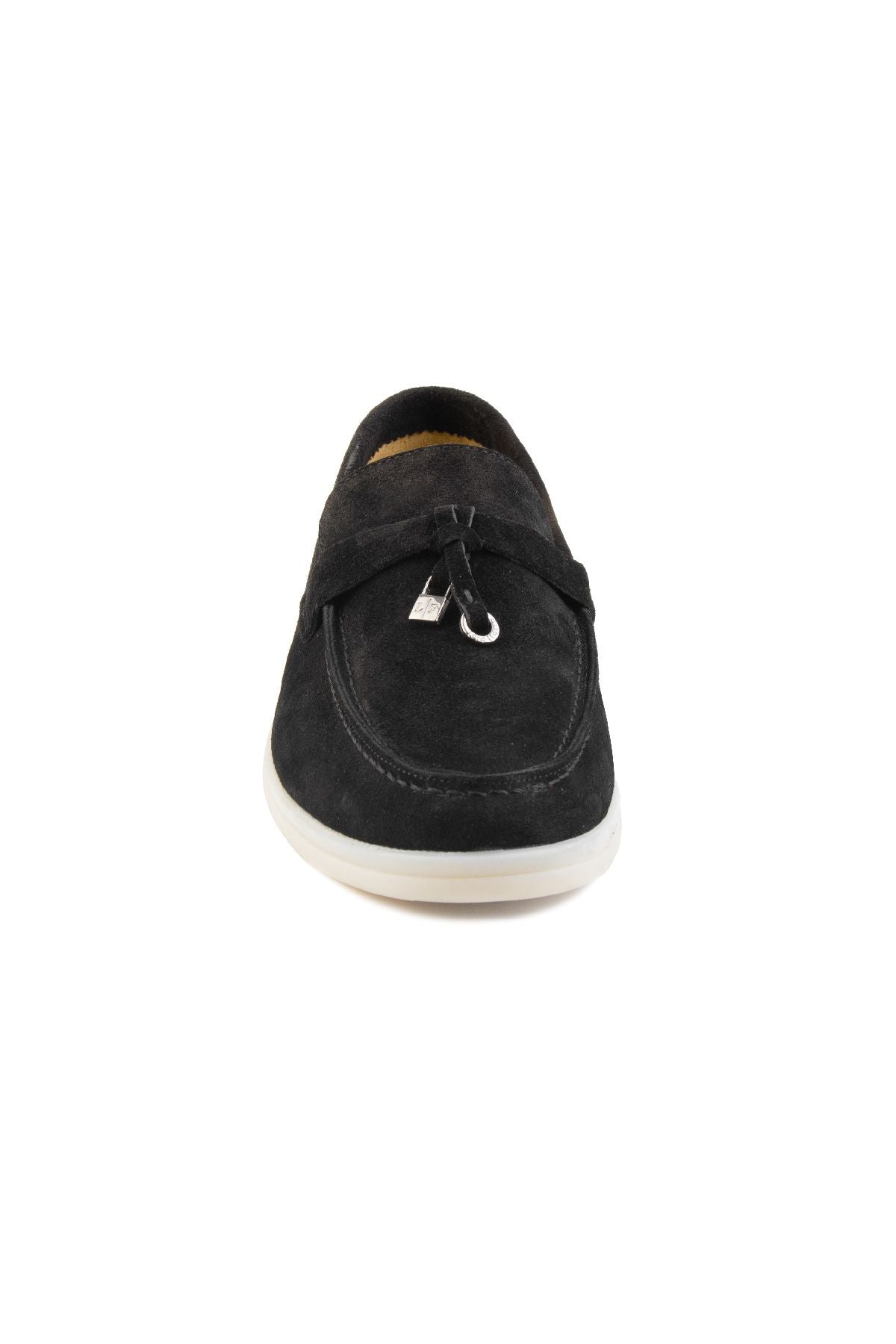 Hakiki Süet Erkek Tokalı Loafer 500910 Siyah