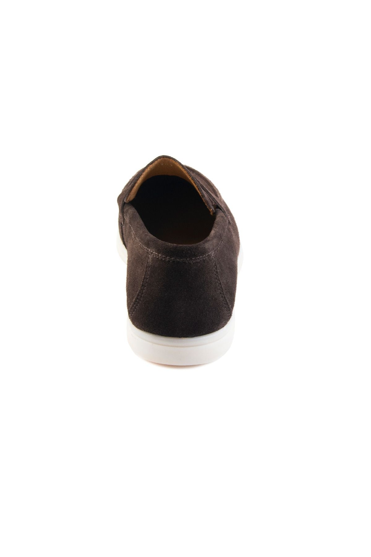 Hakiki Süet Erkek Tokalı Loafer 500910 Kahve