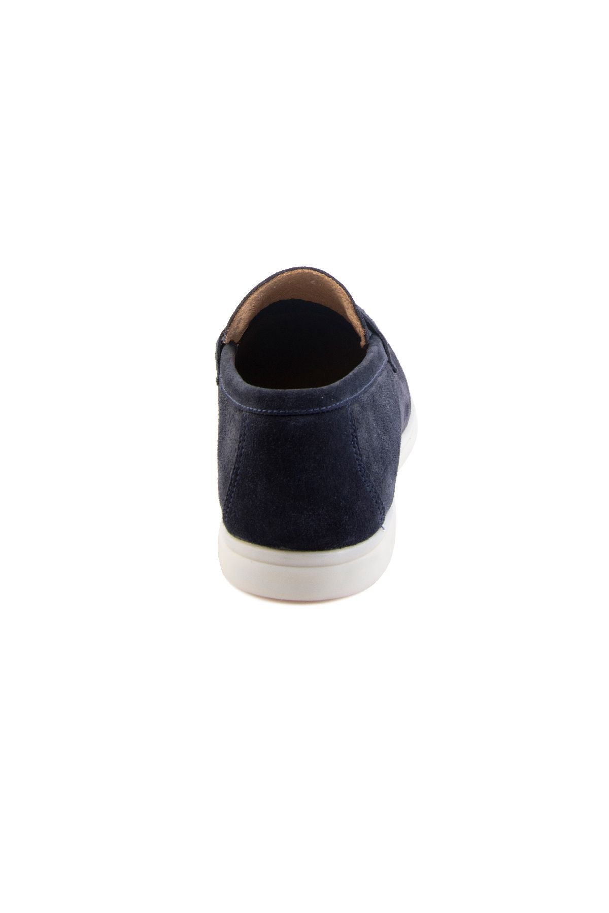 Hakiki Süet Erkek Tokalı Loafer 500910 Lacivert