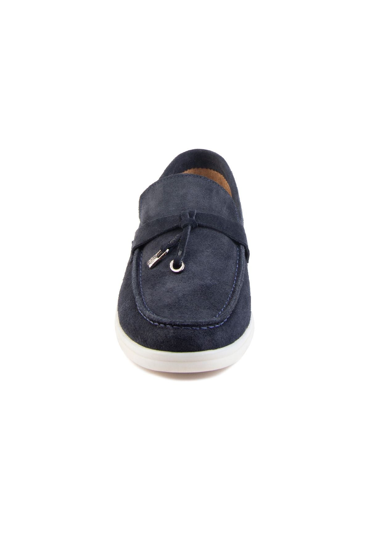 Hakiki Süet Erkek Tokalı Loafer 500910 Lacivert