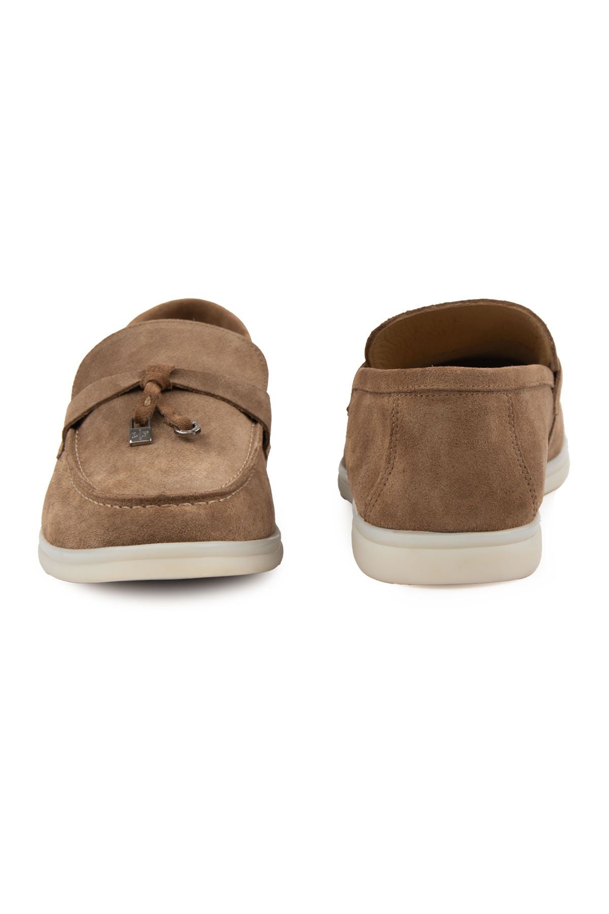 Hakiki Süet Erkek Tokalı Loafer 500910 Sahra