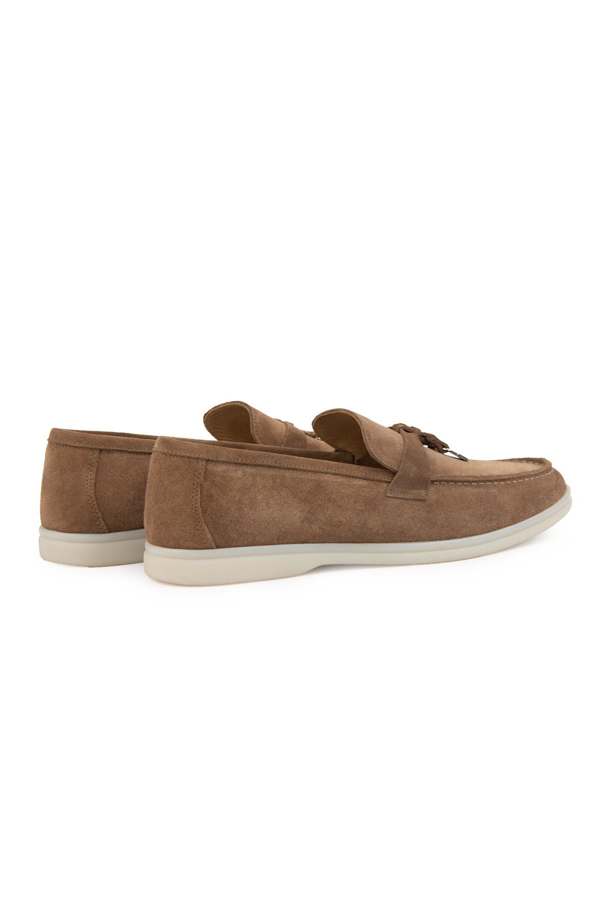Hakiki Süet Erkek Tokalı Loafer 500910 Sahra