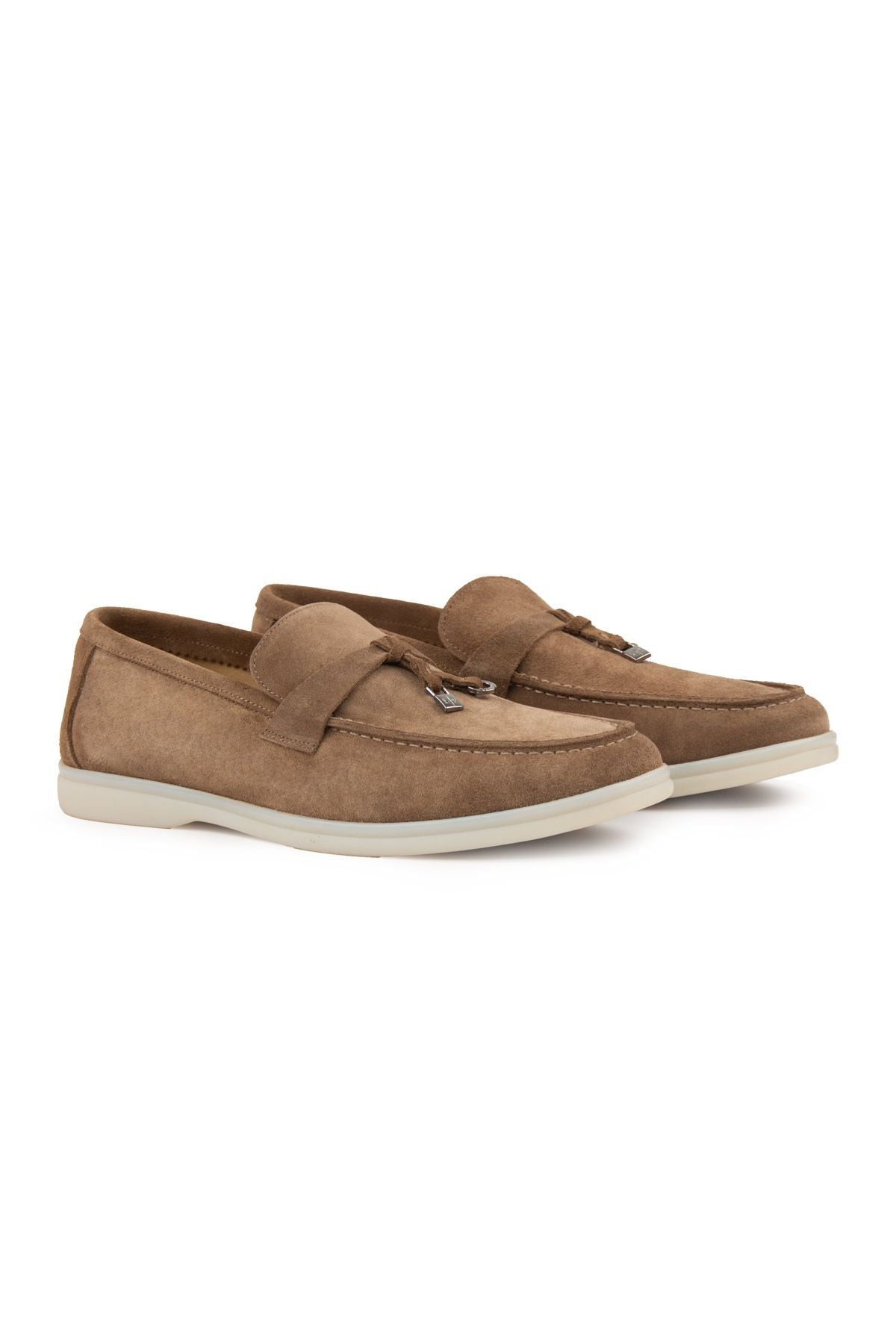 Hakiki Süet Erkek Tokalı Loafer 500910 Sahra