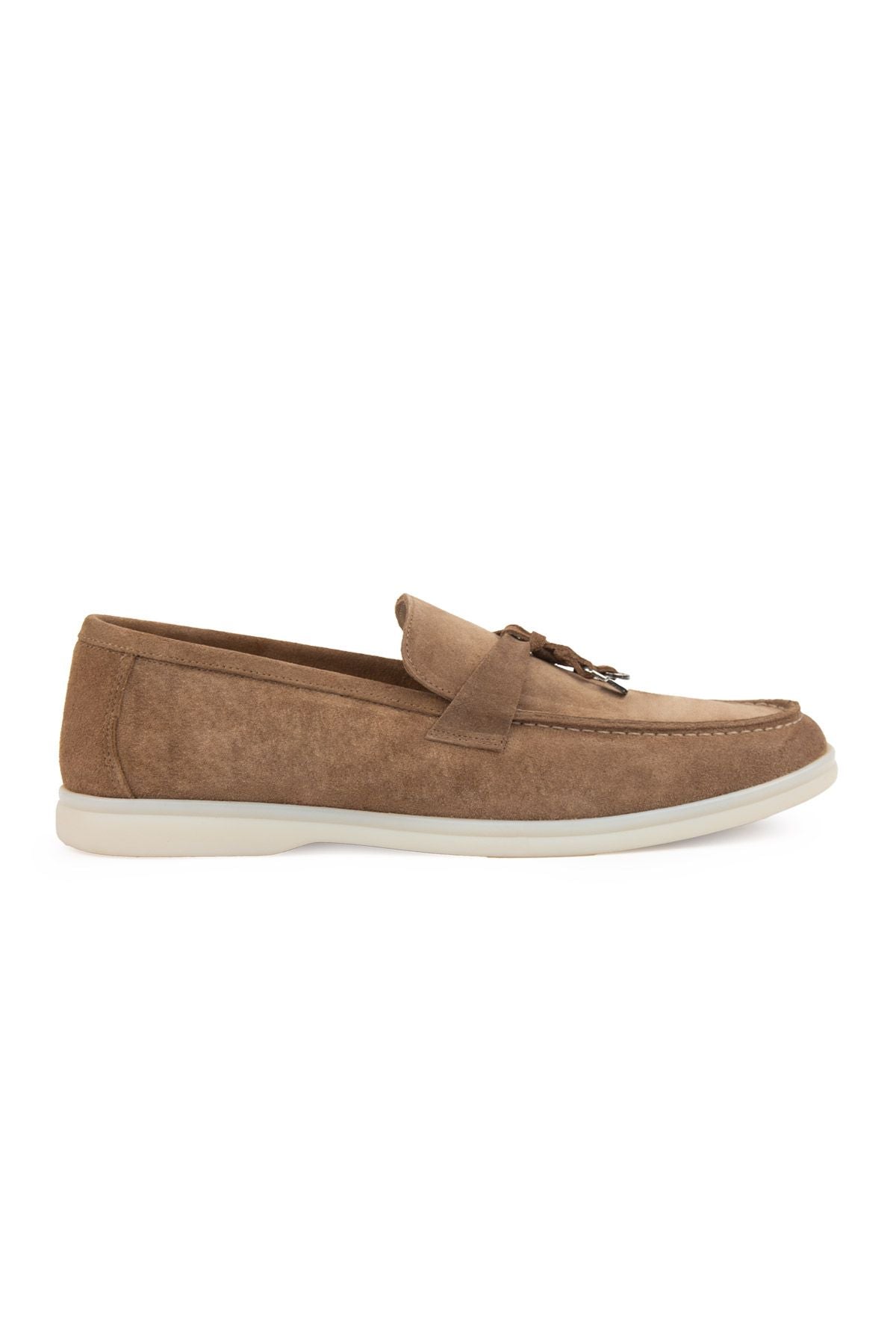 Hakiki Süet Erkek Tokalı Loafer 500910 Sahra