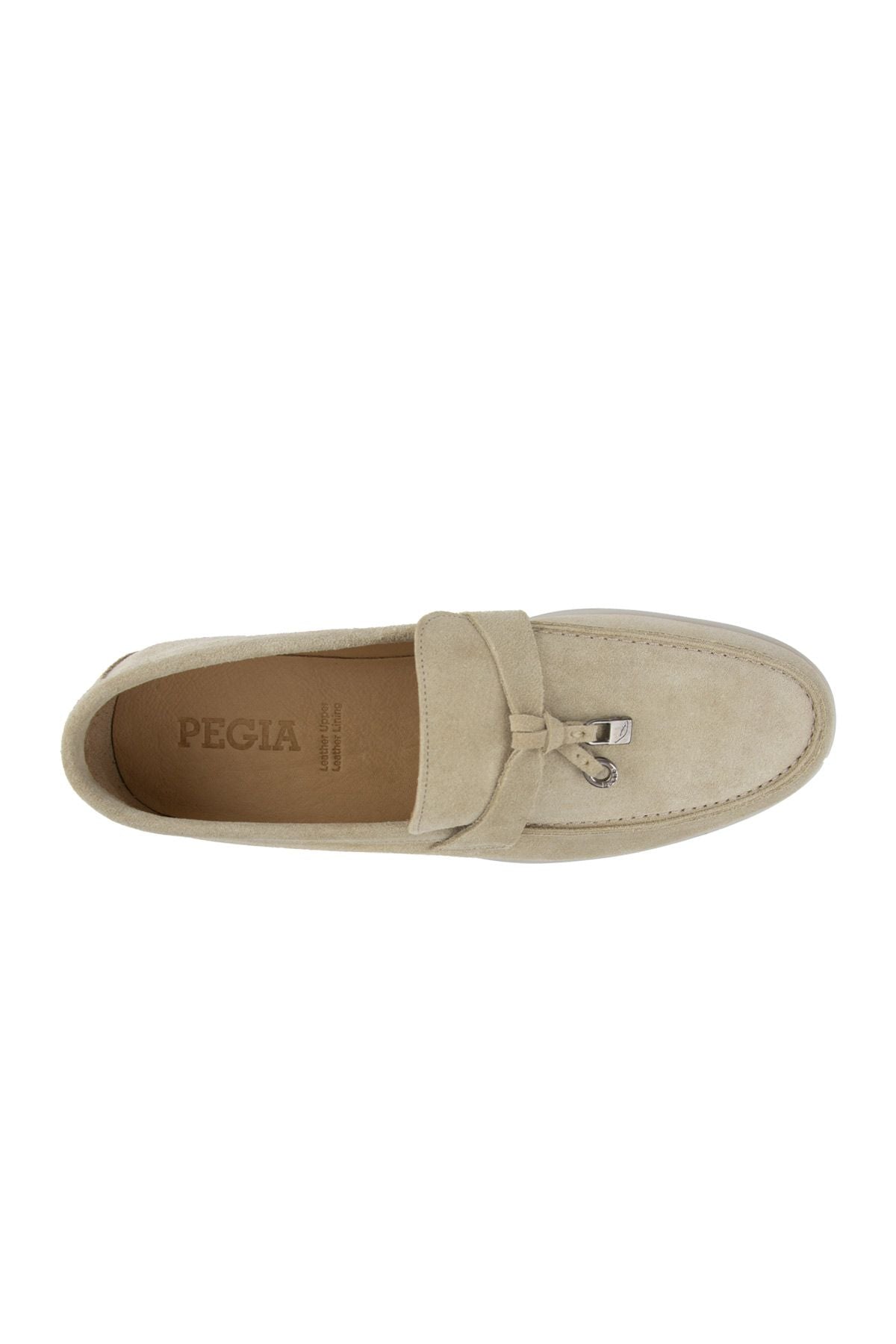Hakiki Süet Erkek Tokalı Loafer 500910 Bej