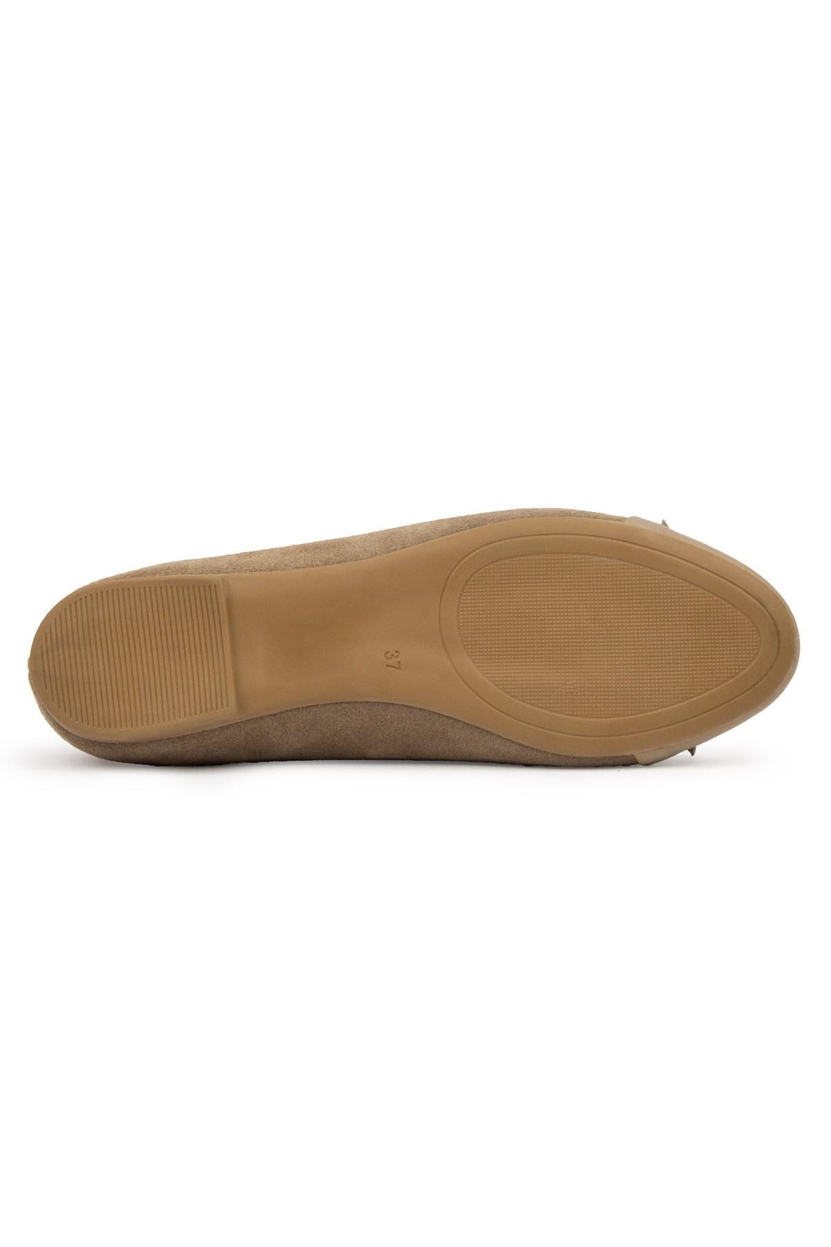 Hakiki Süet Fiyonklu Babet DG6049 Vizon