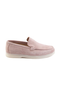 Genuine Suede Women's Flat Shoe 700910 Powder Pink