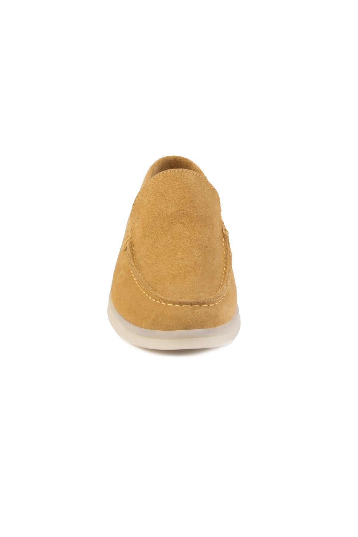 Hakiki Süet Kadın Düz Ayakkabı 700910 Camel
