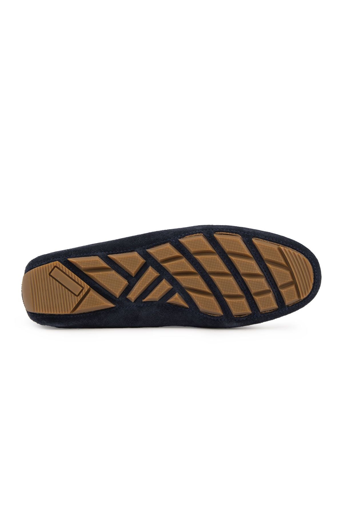 Hakiki Süet Kadın Loafer Ayakkabı 700907 Lacivert