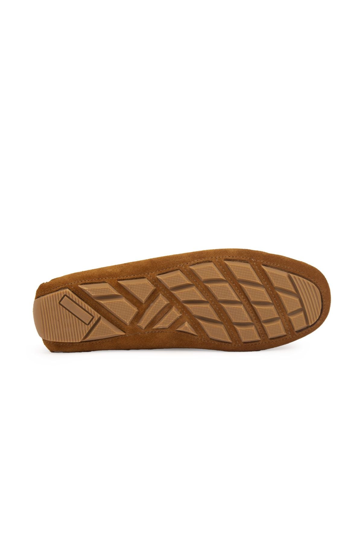Hakiki Süet Kadın Loafer Ayakkabı 700908 Taba
